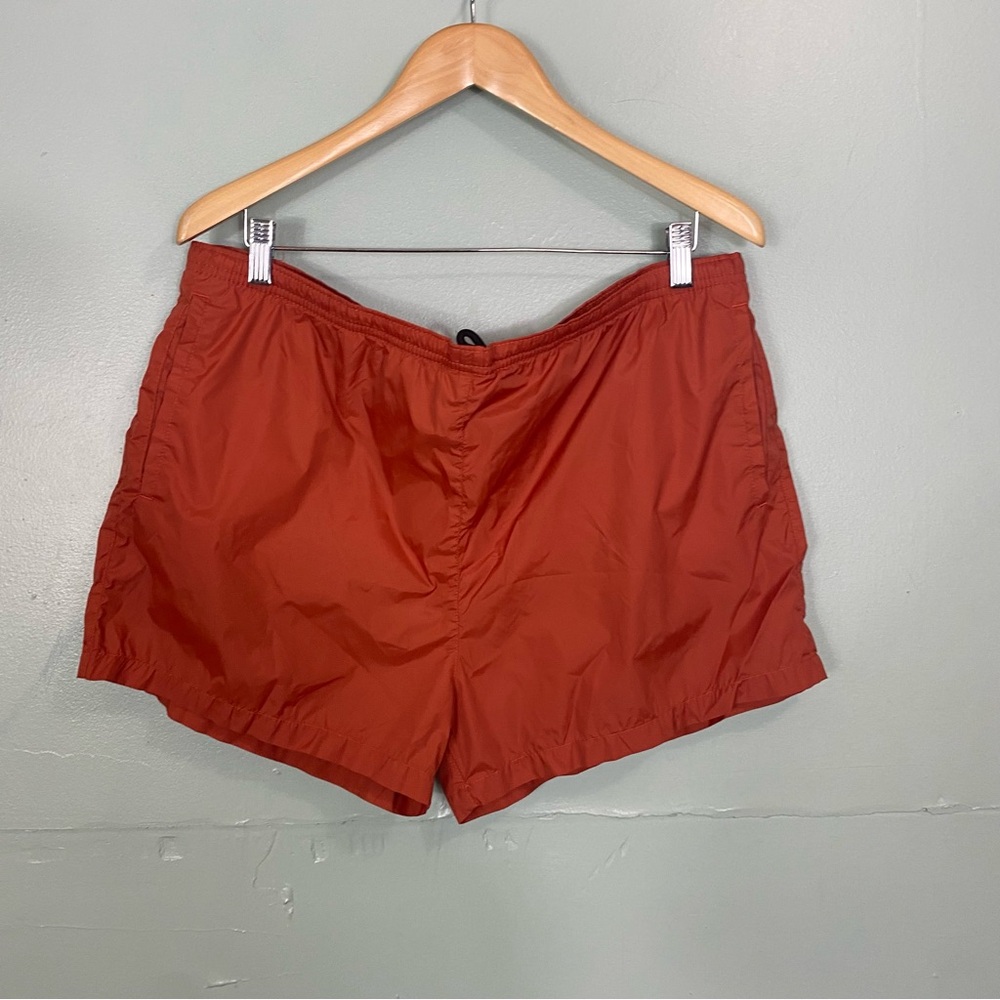 Solid & Striped Swim Trunks Shorts‎ Orange XXL